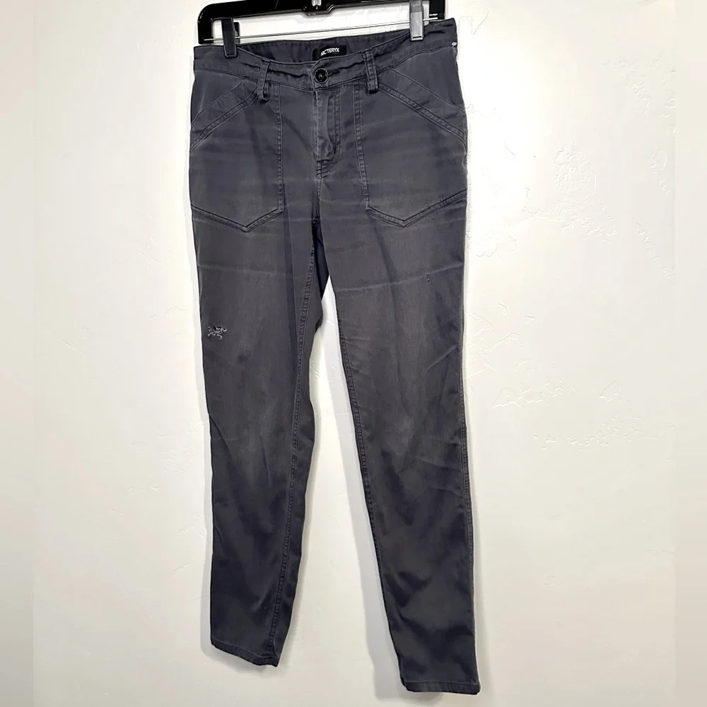 Arc’Teryx Pants Camden Chino Lightweight Outdoor Hiking Style GRAY SZ 6 - Picture 2 of 16